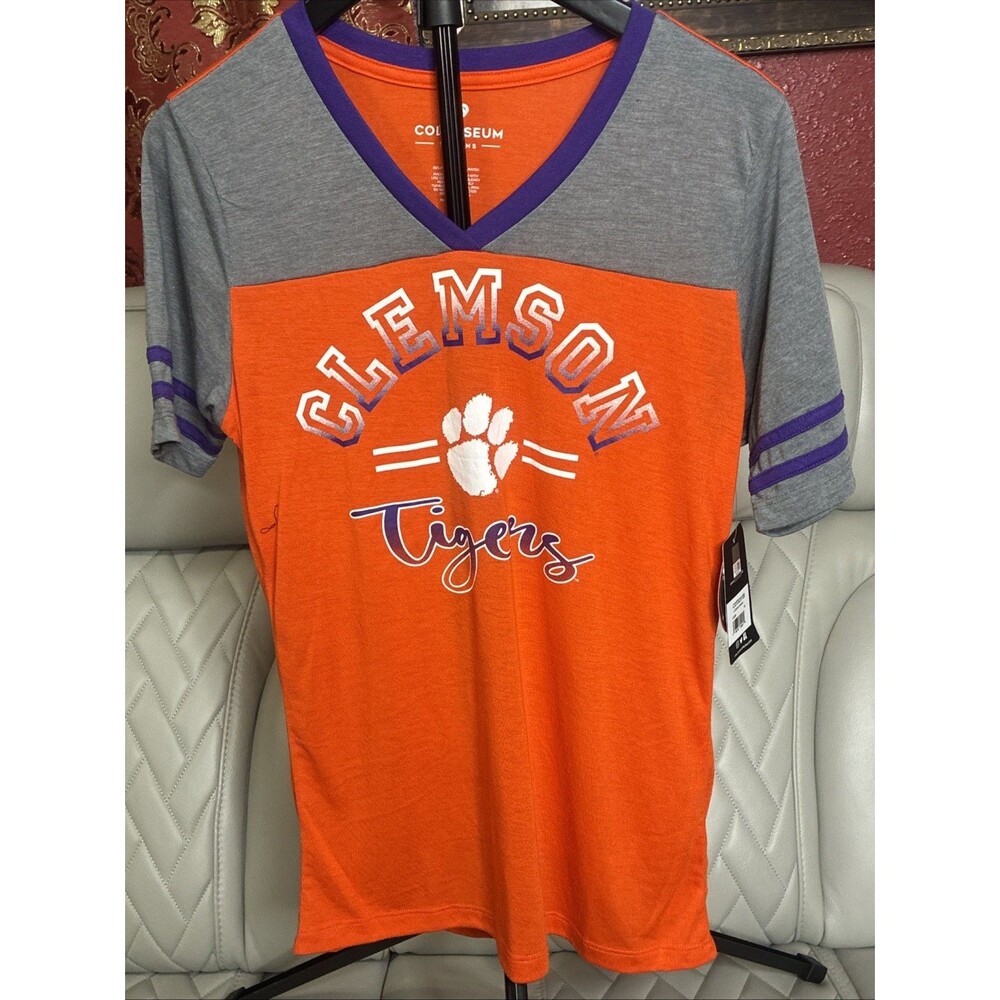 LDS Ladies Colosseum Clemson Tigers T-Shirt Women’s NWT Orange NICE! Medium